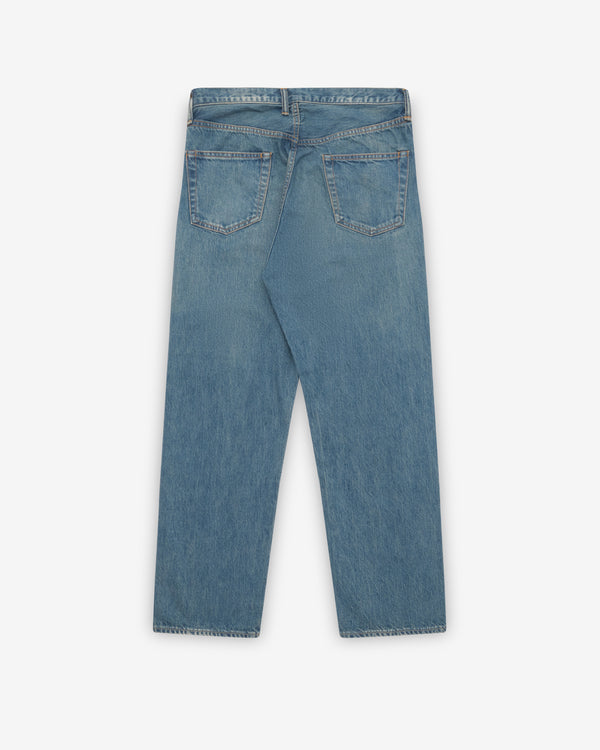 A.Presse - Men's Washed Denim Wide Pants - (Indigo)