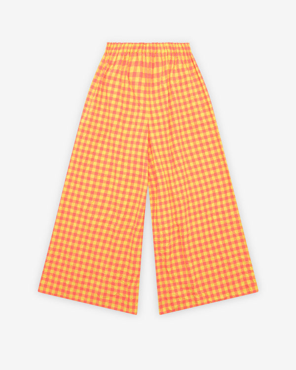 Daniela Gregis - Women's Gingham Trousers - (Pink/Yellow)