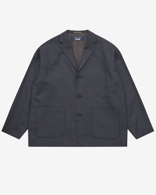 CDG Homme - Men's Relaxed Fit Blazer - (Charcoal)