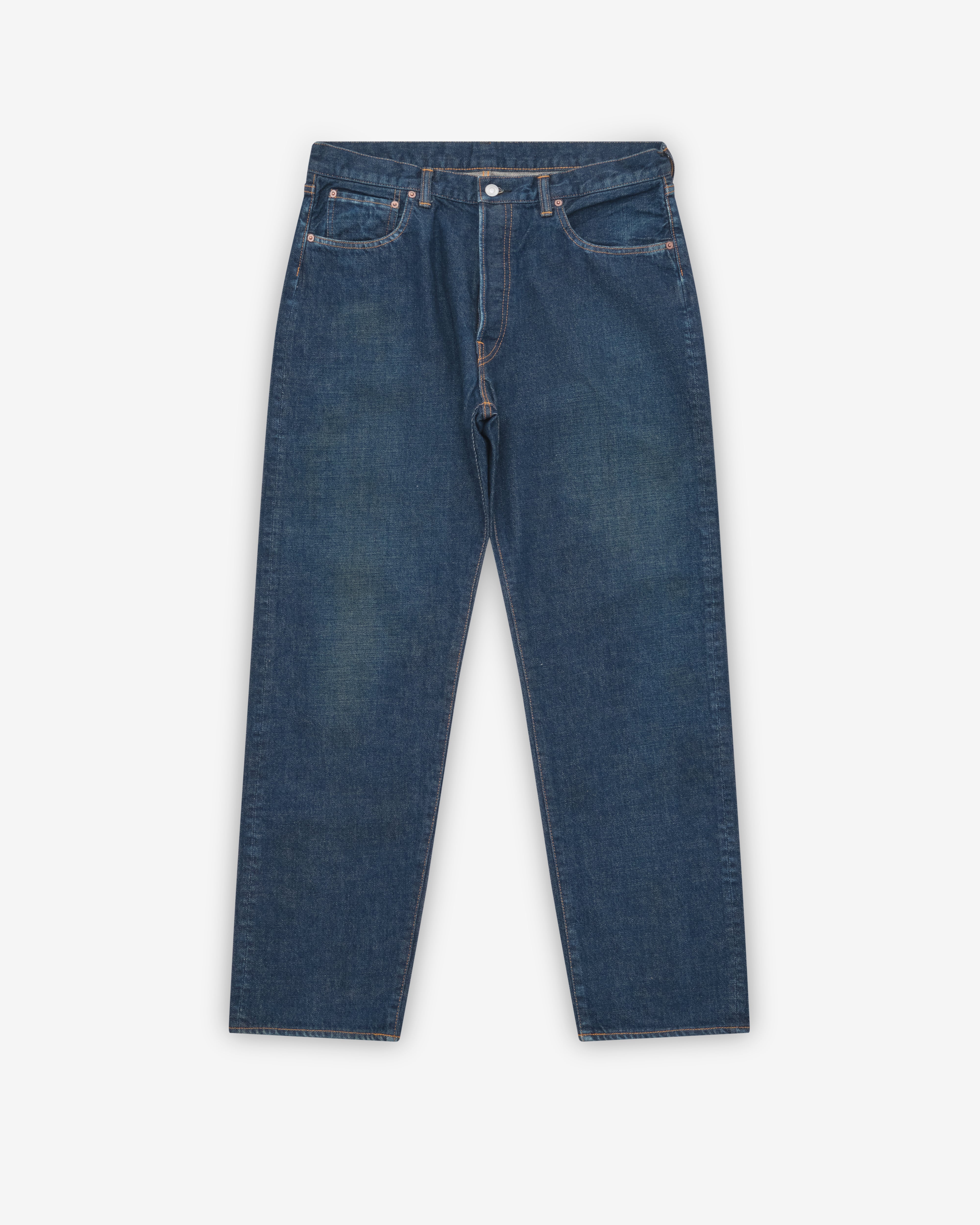 A.Presse: Men's Washed Denim Pants (Indigo) | DSMNY E-SHOP