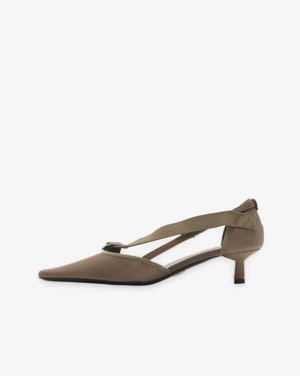 Prada - Women's Canvas Pumps - (Military Green)