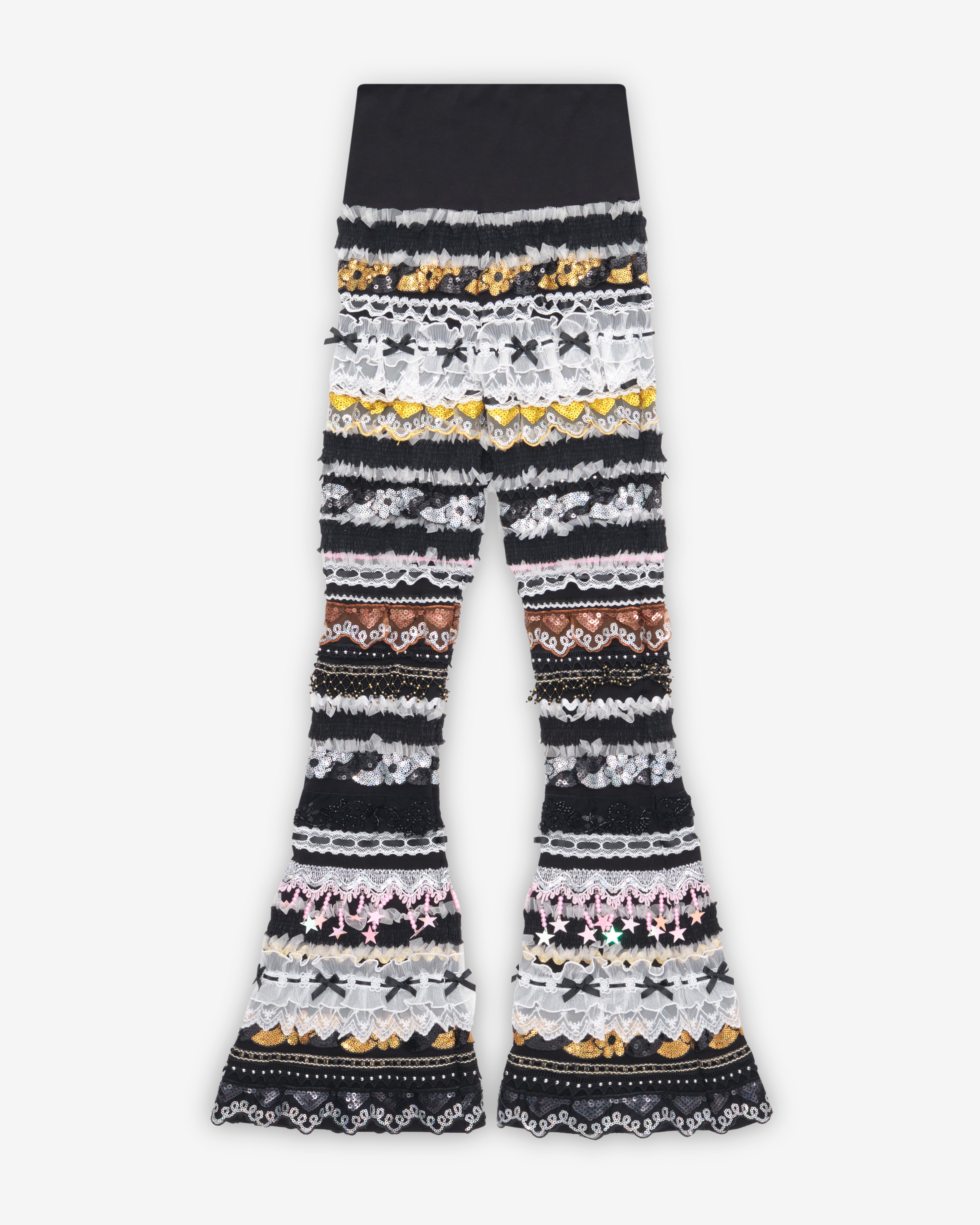 Chopova Lowena: Women's Starbrites Jersey Leggings (Black/Multi
