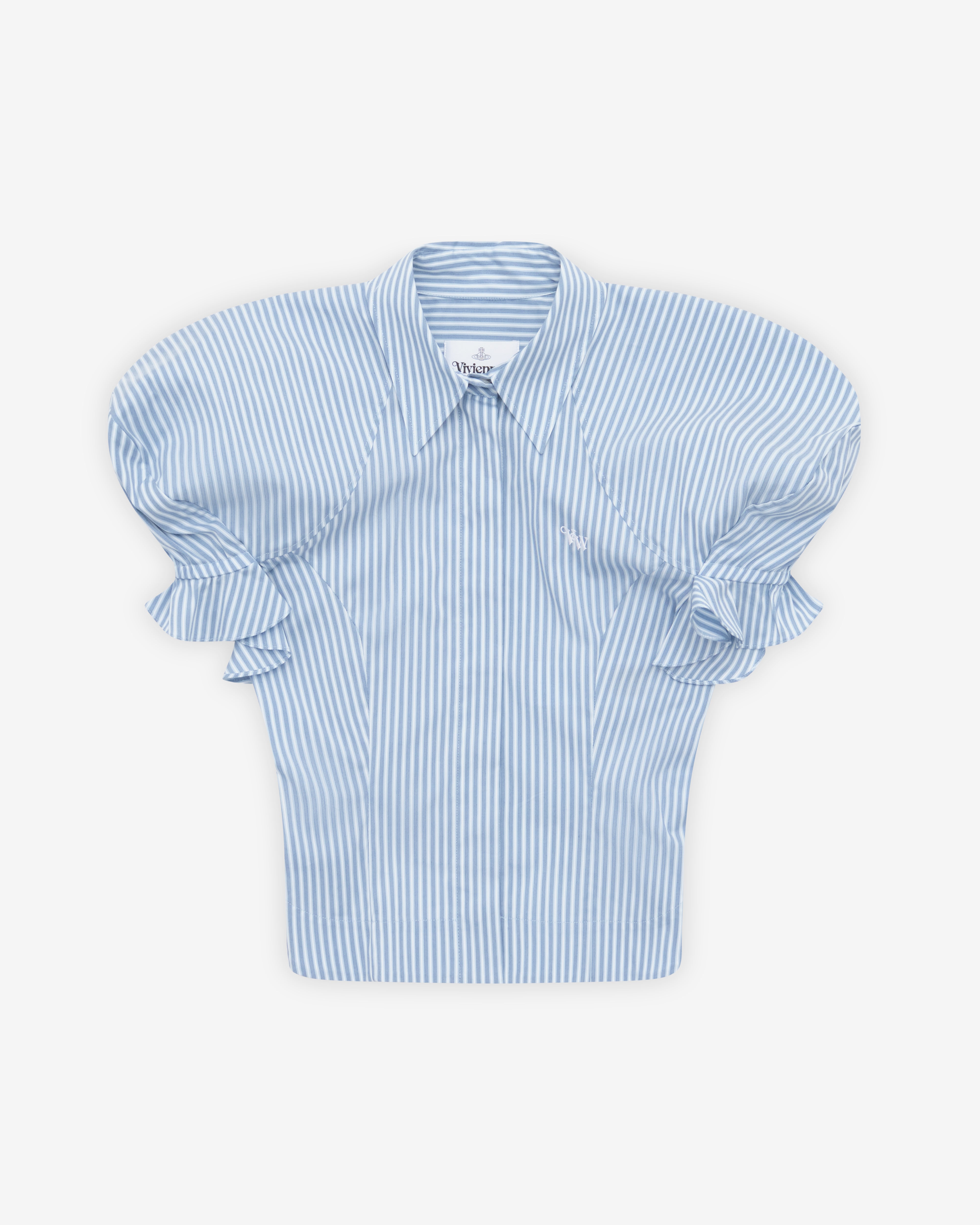 Vivienne Westwood: Women's Gexy Top (Blue/White) | DSMNY E-SHOP