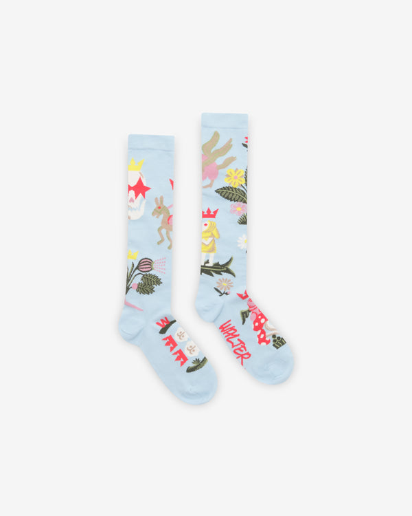 Walter Van Beirendonck - Men's Crown Socks - (Light Blue)