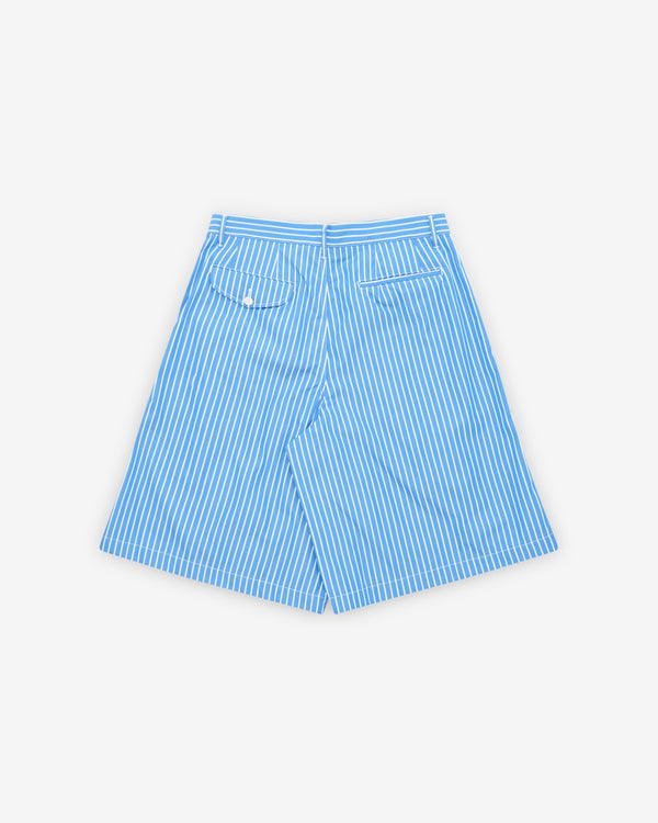 CDG Shirt - Men's Striped Shorts - (Blue/White)