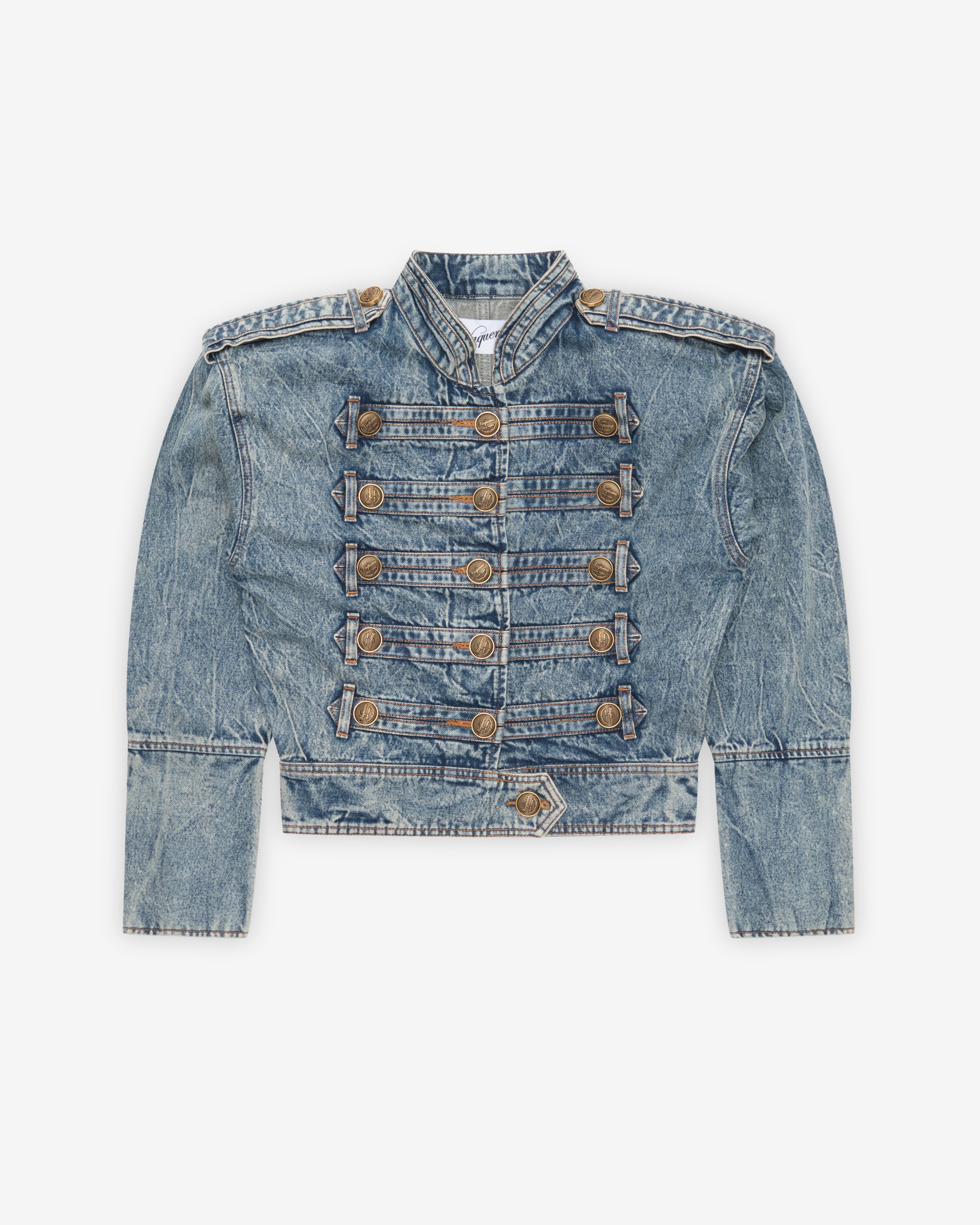 ジャケット・アウター Women's denim Napoleon Jacket Vaquera: Women's Napoleon Jacket (Blue) | DSMNY E-SHOP
