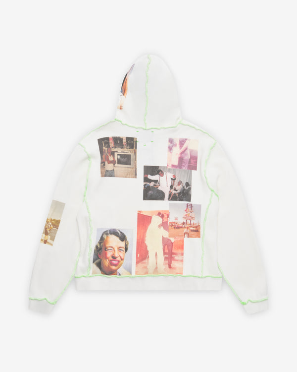 Better With Age - Men's Ricky Waffle Zip-Up Hoodie - (White)