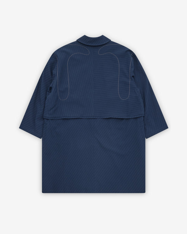 Kiko Kostadinov - Men's Euri K-Shoulder Coat - (Abyss Blue)