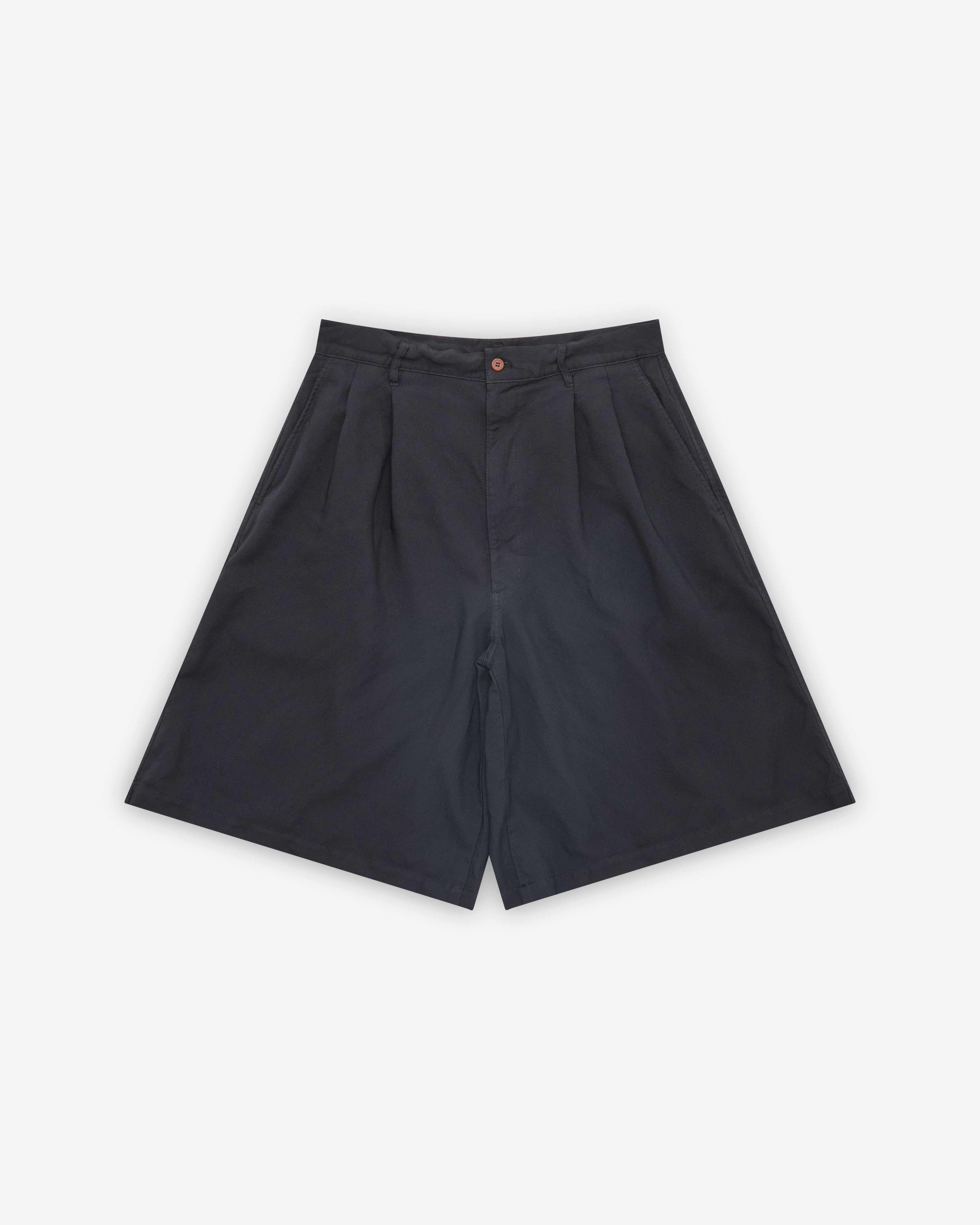 パンツ 26ss CDG SHIRT polyester twill Shorts CDG Shirt: Men's Pleated Wide Leg Shorts (Black) | DSMNY E-SHOP