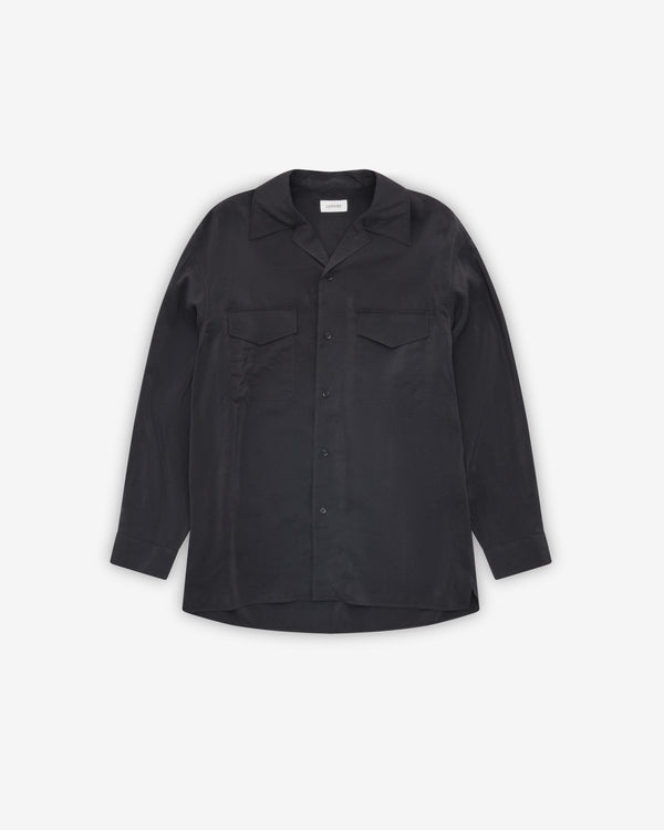 Lemaire - Men's Convertible Collar Shirt - (Black)