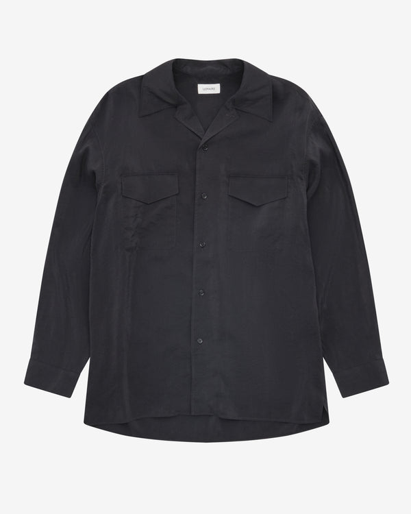Lemaire - Men's Convertible Collar Shirt - (Black)