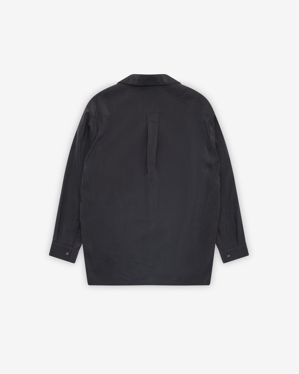 Lemaire - Men's Convertible Collar Shirt - (Black)