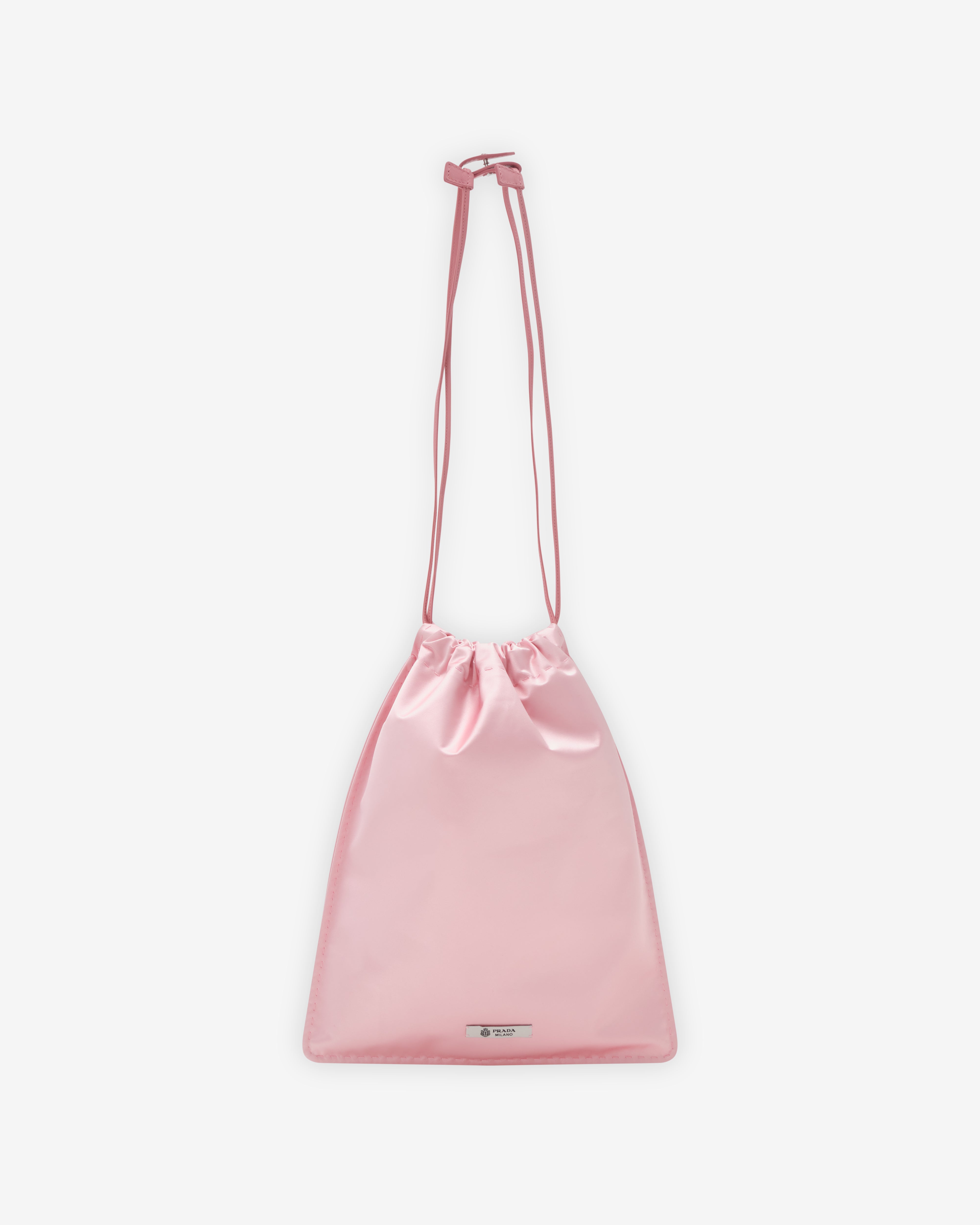 PRADA ピンク シルク ナロータイ Prada: Women's Prada Wish Silk Duchesse Pouch (Petal Pink) | DSMNY