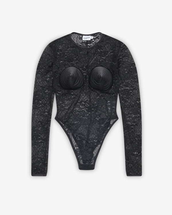 Vaquera - Women's Lace Bullet Bra Body Suit - (Black)
