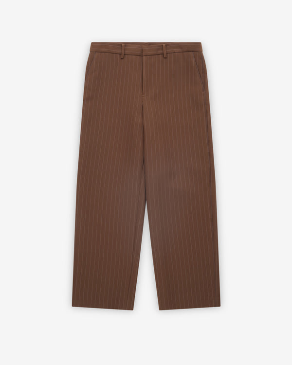 Sacai - Men's Matelasse Twill Pants - (Brown Stripe)