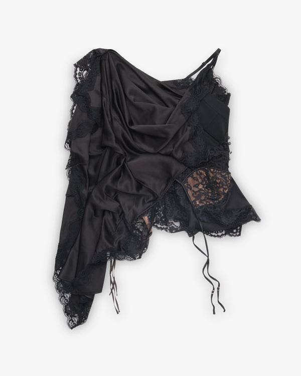 Junya Watanabe - Women's Draped Blouse - (Black)