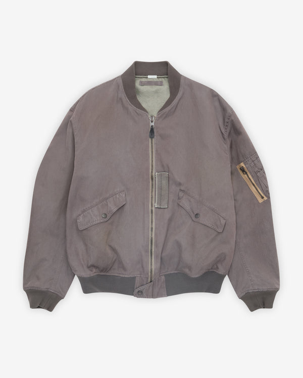 A.Presse - Men's Vintage Silk L-2B Flight Jacket - (Purple)