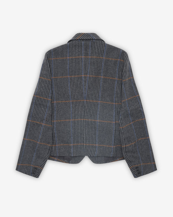 Christopher Nemeth - Men's Check Jacket - (Grey)
