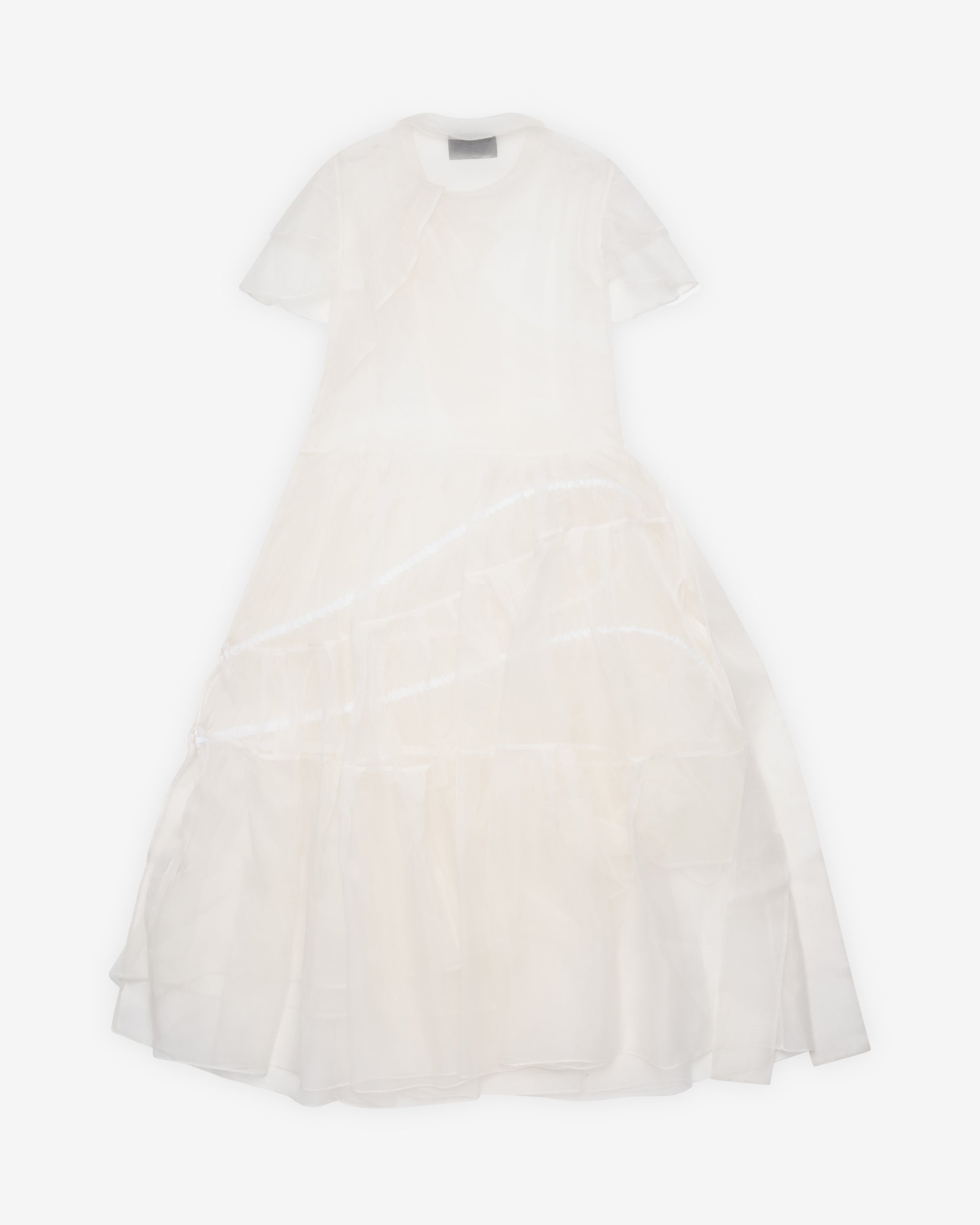 Simone Rocha: Women's Sheer Bow Sash Dress (Ivory) | DSMNY E-SHOP Simone Rocha: Women's Sheer Bow Sash Dress (Ivory) | DSMNY E-SHOP