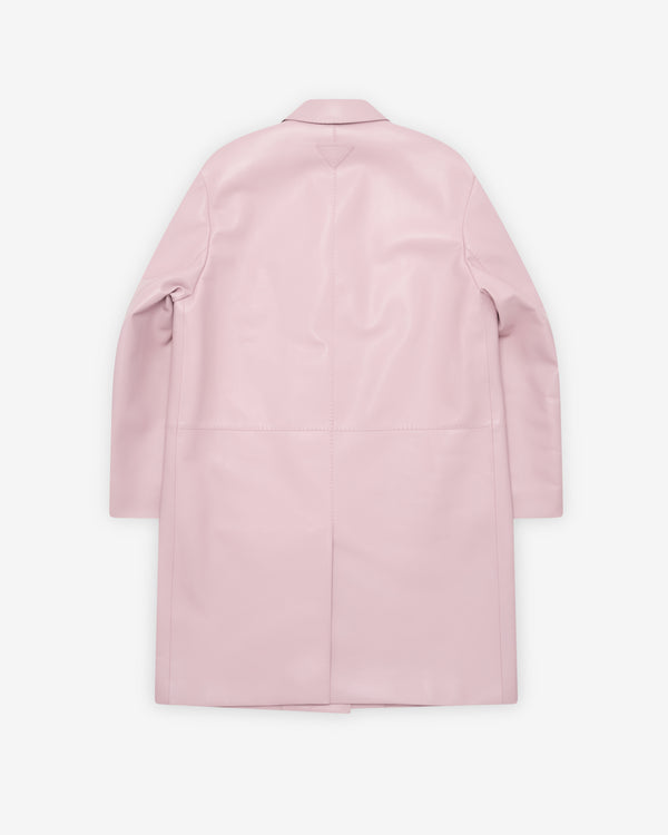 Prada - Women's Nappa Leather Coat - (Alabaster Pink)
