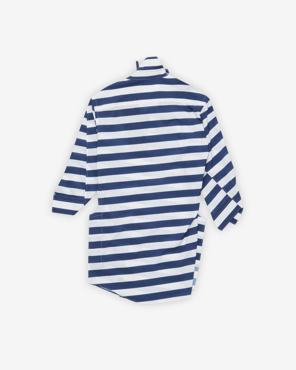 Junya Watanabe - Women's Striped Blouse - (Navy/White)