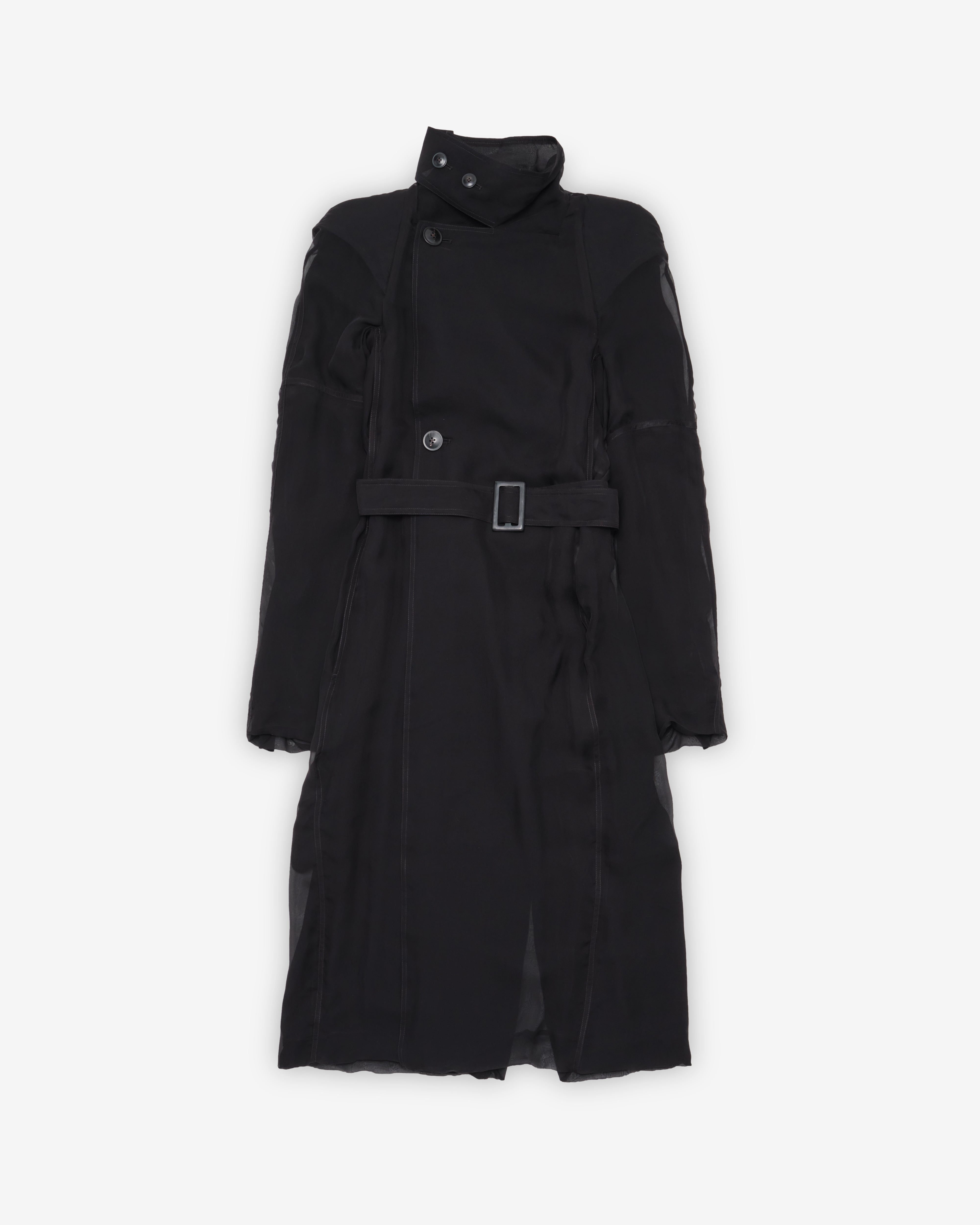 Rick Owens: Women's Maria Trench (Black) | DSMNY E-SHOP