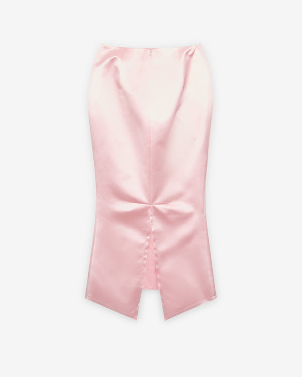 Matières Fécales - Women's Madame R. Silk Satin Skirt - (Rose Pink)