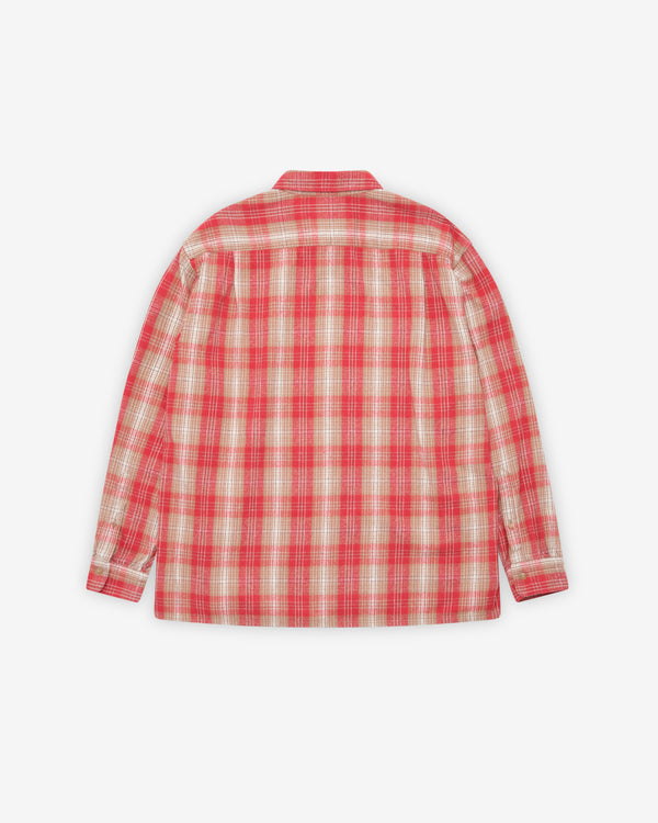 A.Presse - Men's Vintage Nep Check Shirt - (Red)