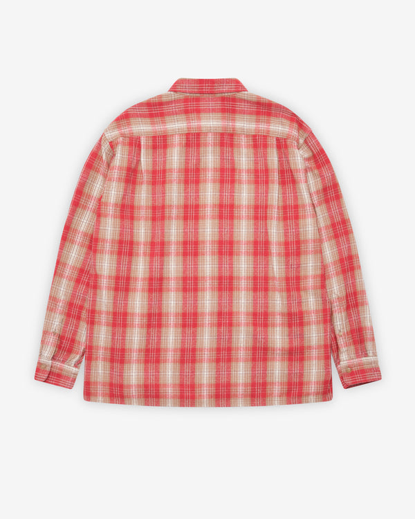 A.Presse - Men's Vintage Nep Check Shirt - (Red)