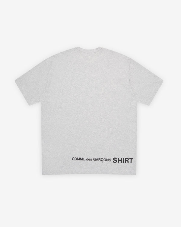 CDG Shirt - Men's Back Logo T-Shirt Knit - (Grey)