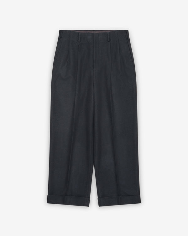 A.Presse - Men's Wide Tapered Trousers - (Black)