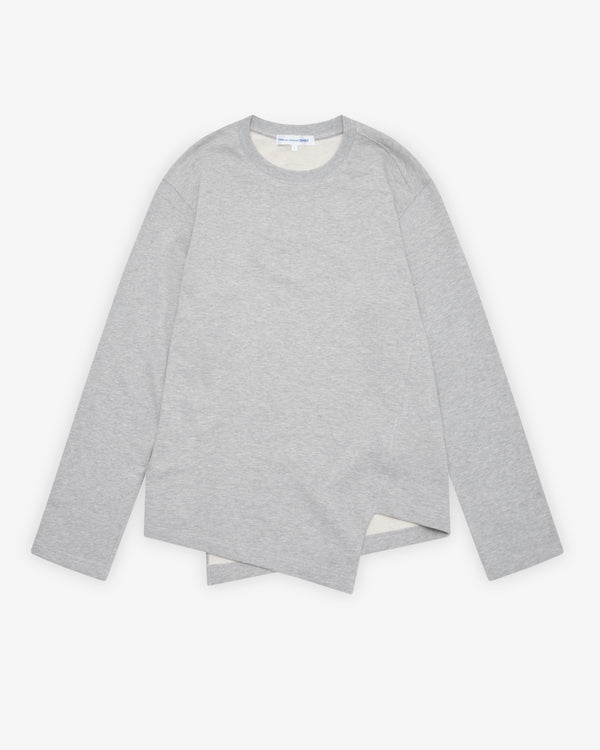 CDG Shirt - Men's Bias Cut Sweatshirt - (Top Grey)