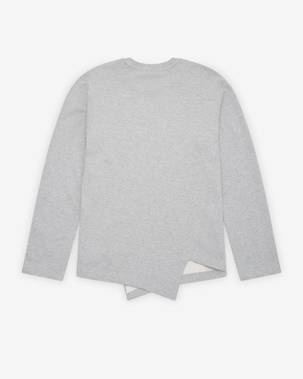 CDG Shirt - Men's Bias Cut Sweatshirt - (Top Grey)