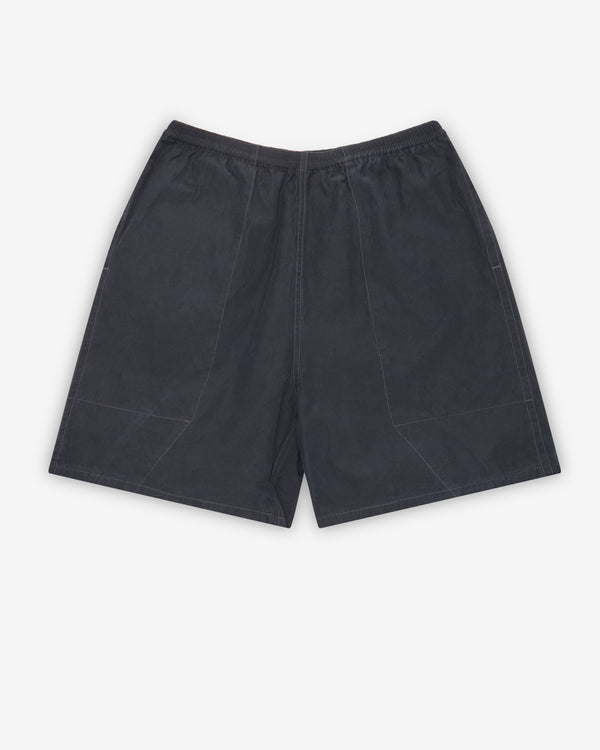 A.Presse - Men's Cotton Silk Back Board Shorts - (Black)