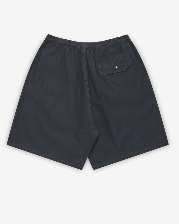 A.Presse - Men's Cotton Silk Back Board Shorts - (Black)