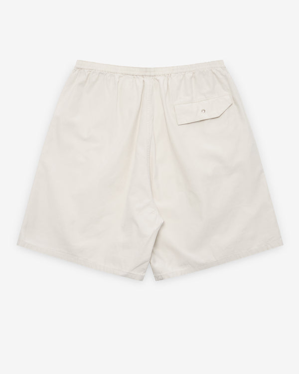 A.Presse - Men's Cotton Silk Back Board Shorts - (Ecru)