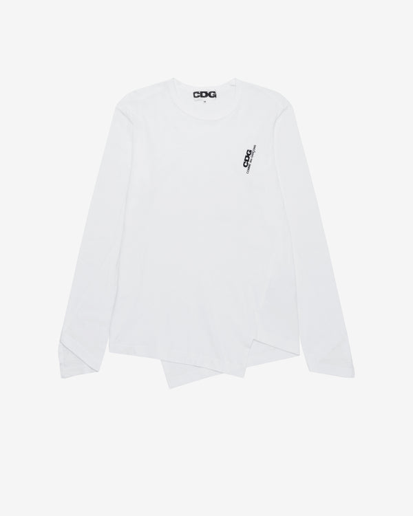 CDG - Twist Long Sleeve T-Shirt - (White)