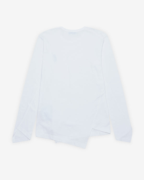 CDG - Twist Long Sleeve T-Shirt - (White)