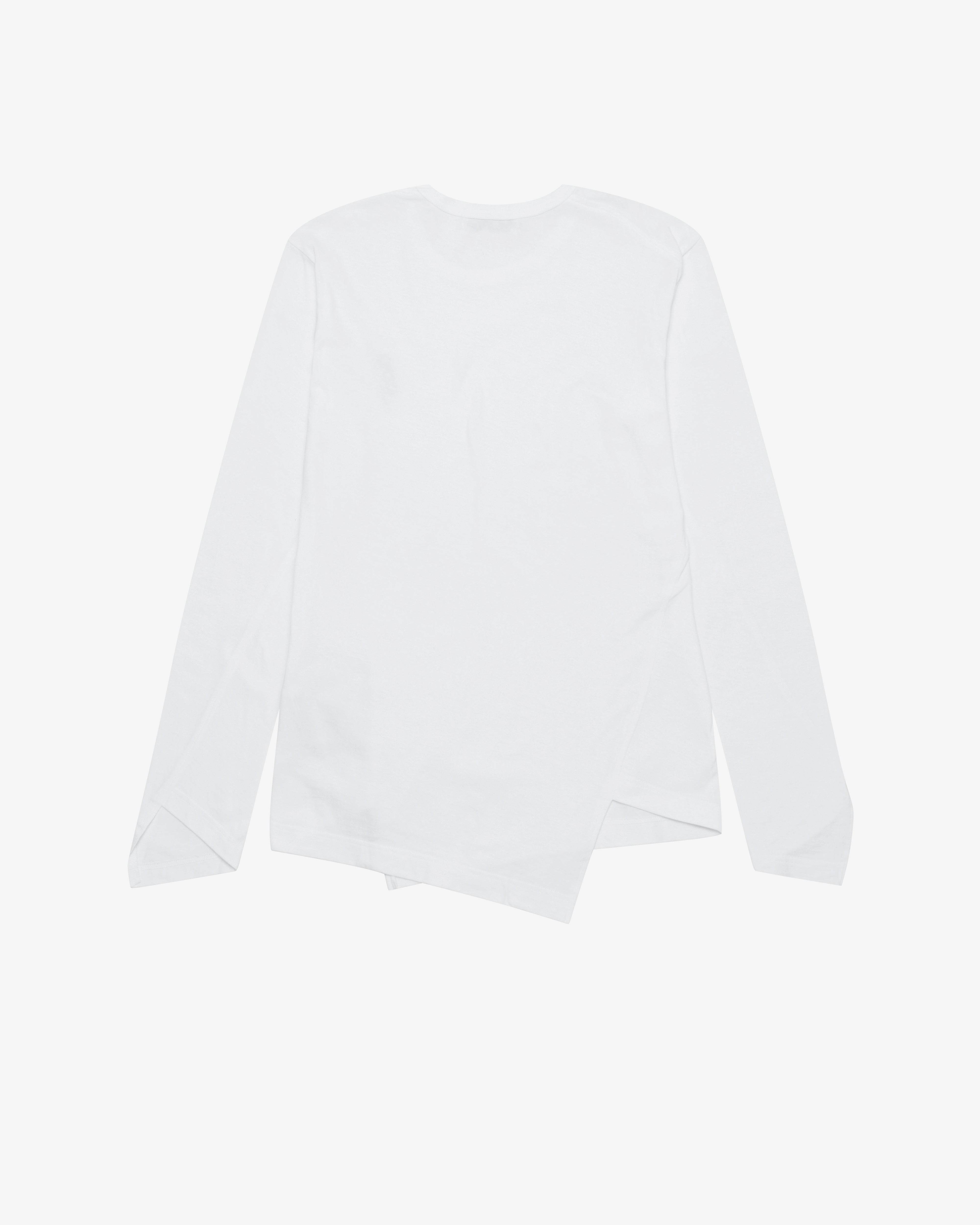 CDG: Twist Long Sleeve T-Shirt (White) | DSMNY E-SHOP