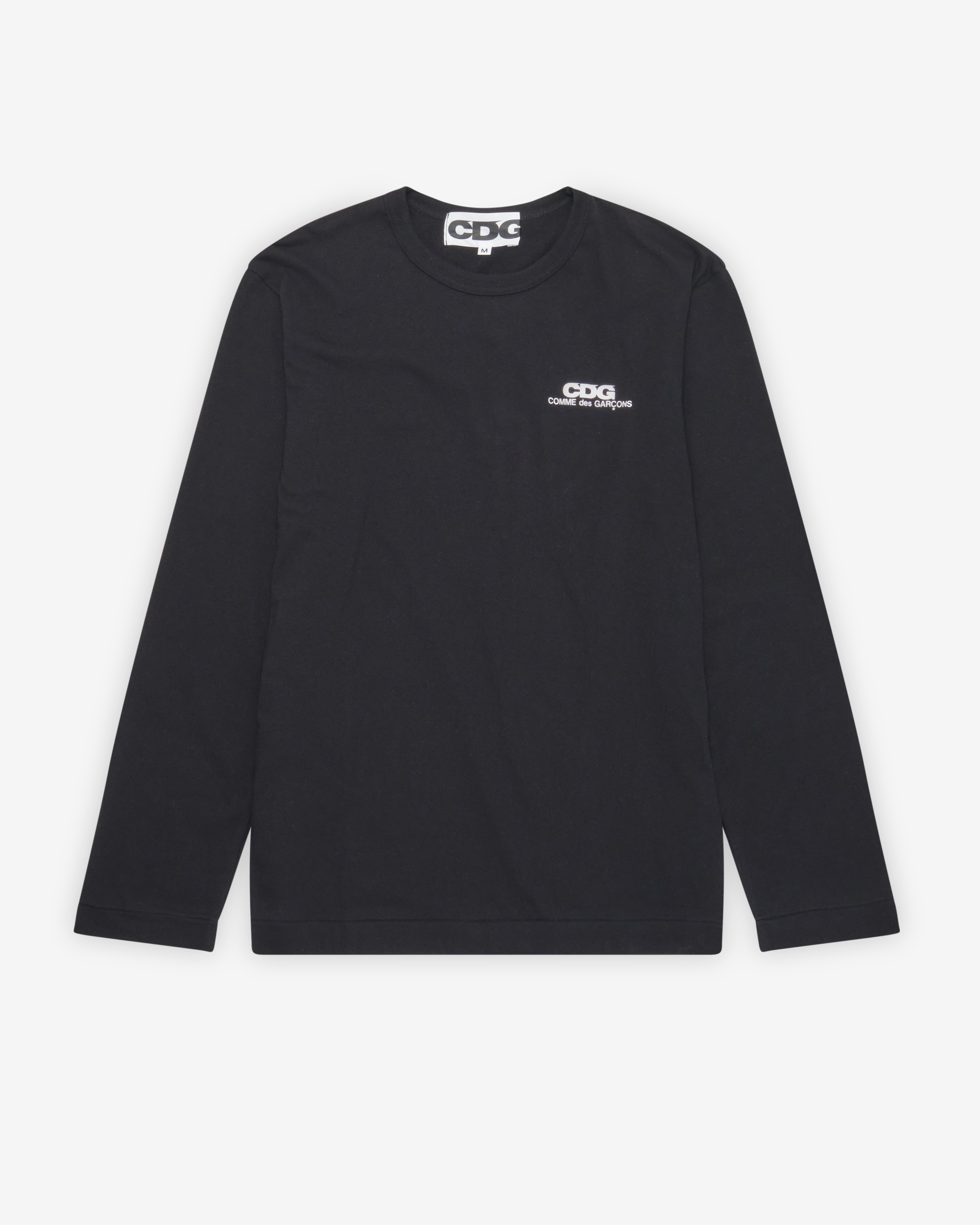 CDG: Small Logo Long Sleeve T-Shirt (Black) | DSMNY E-SHOP