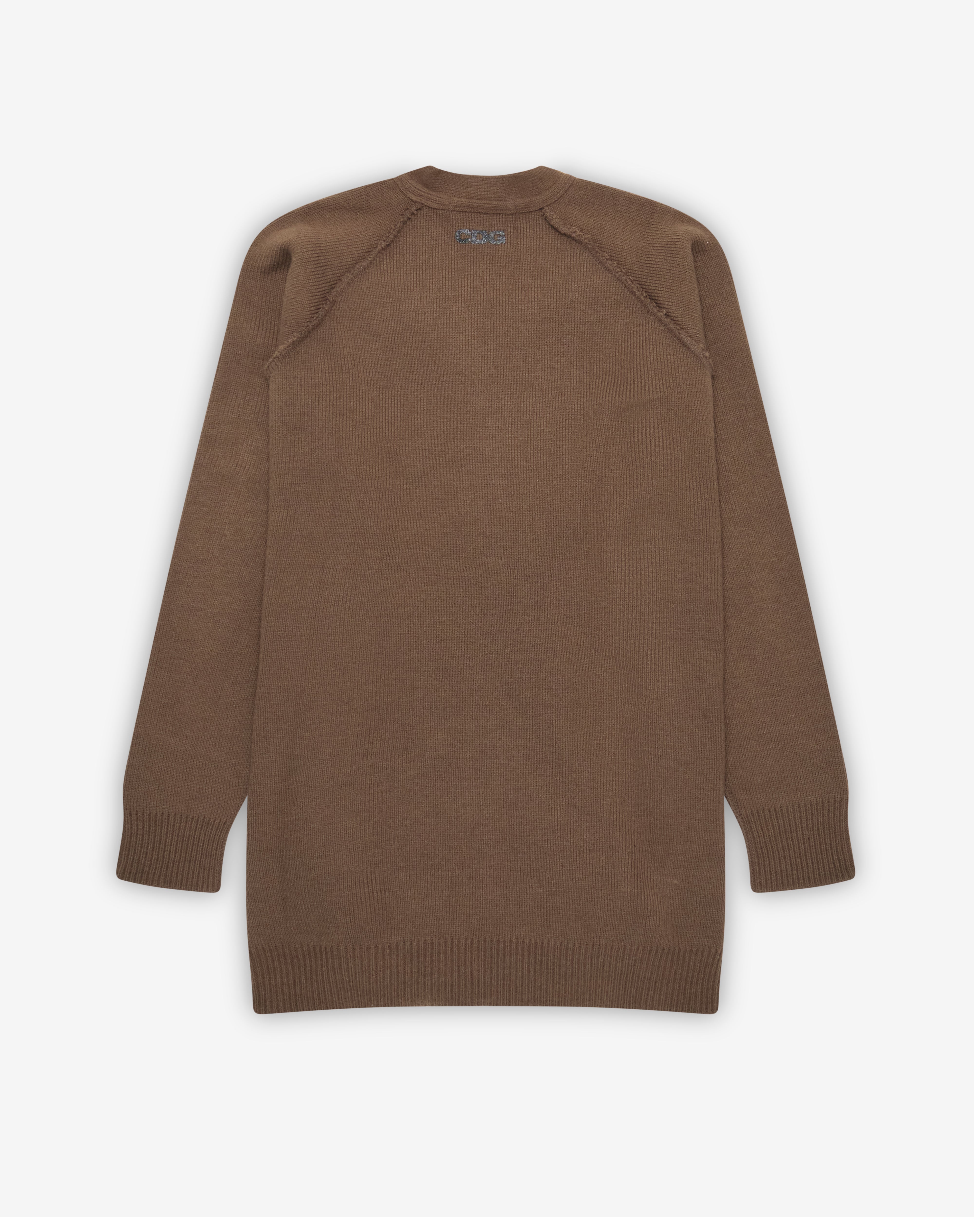 CDG: Outside Seam Cardigan (Khaki) | DSMNY E-SHOP