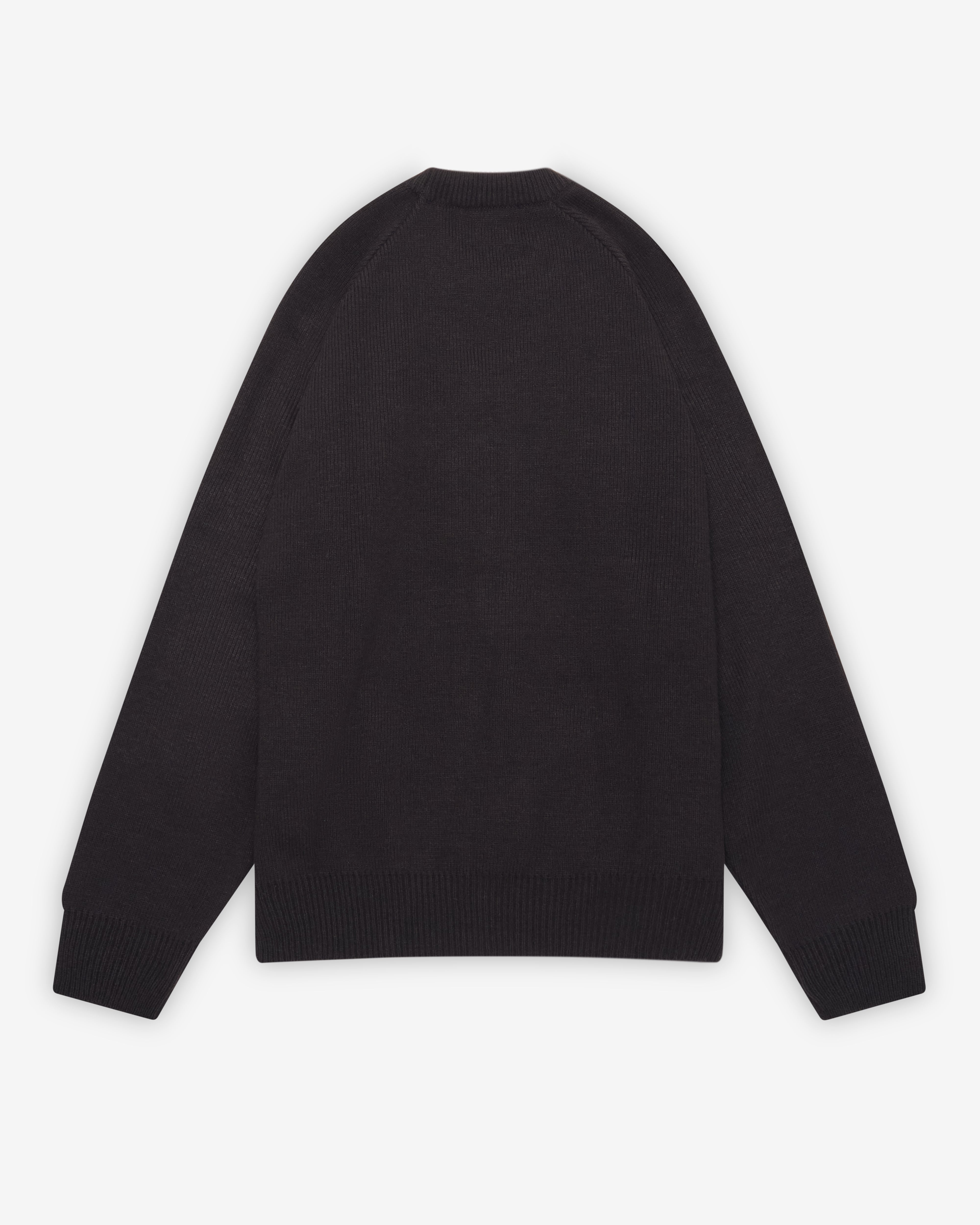 CDG: Rib Stitch School Pullover (Black) | DSMNY E-SHOP