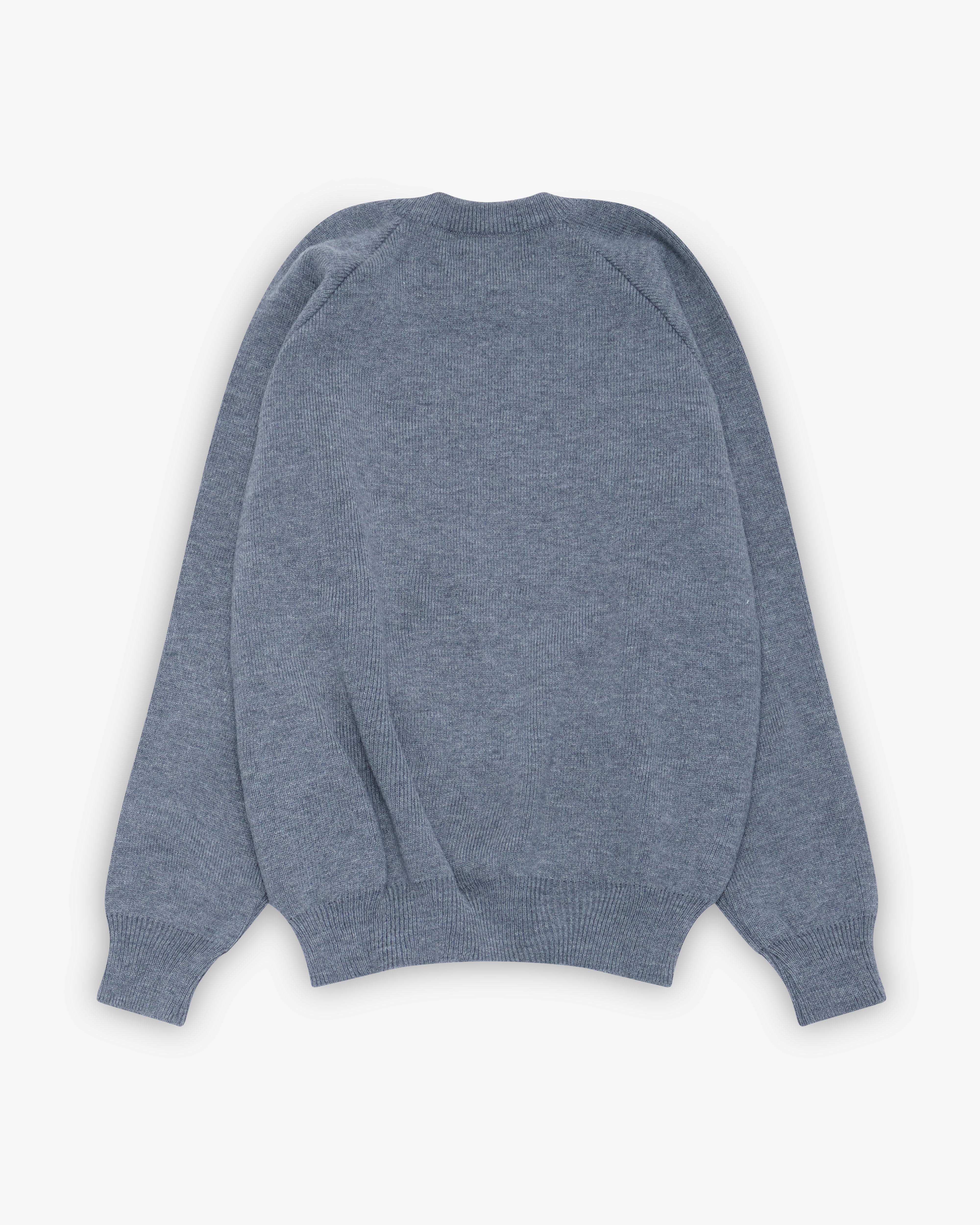 CDG: Rib Stitch School Pullover (Grey) | DSMNY E-SHOP