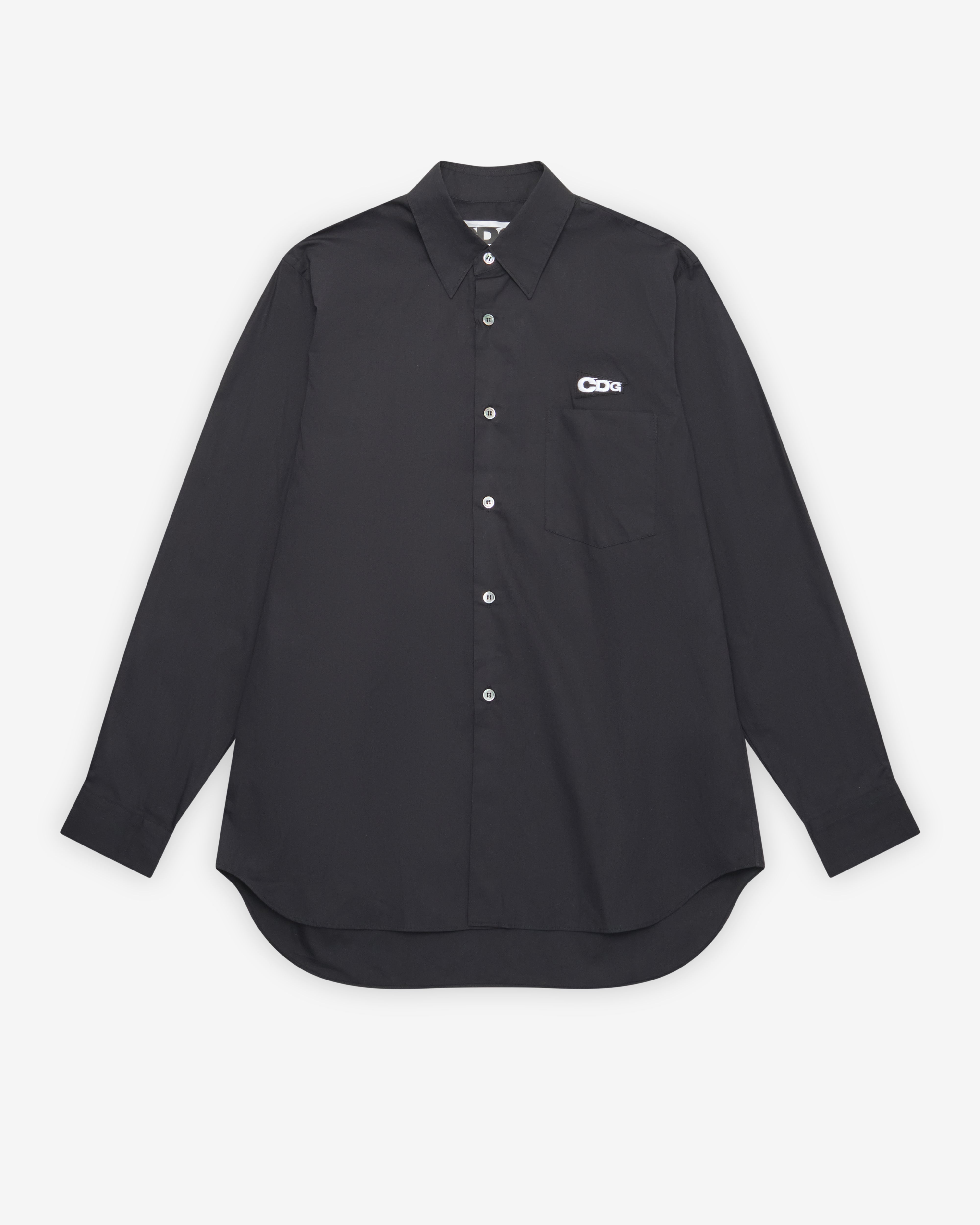 CDG: CDG Patch Shirt (Black) | DSMNY E-SHOP