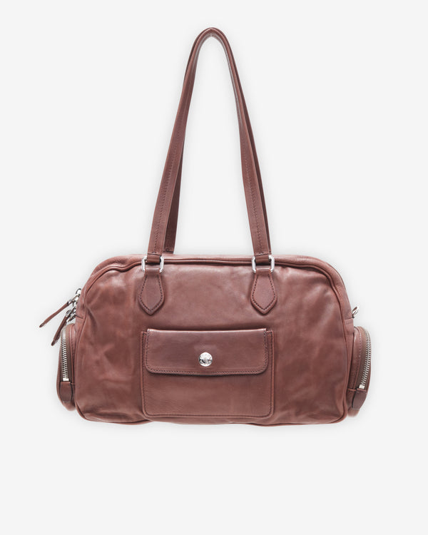 Prada - Women's Leather Handbag - (Cocoa Brown)