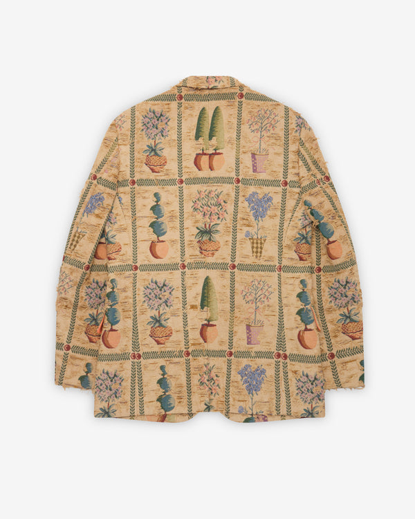 Junya Watanabe Man - Men's Plant Pot Tapestry Blazer - (Brown)