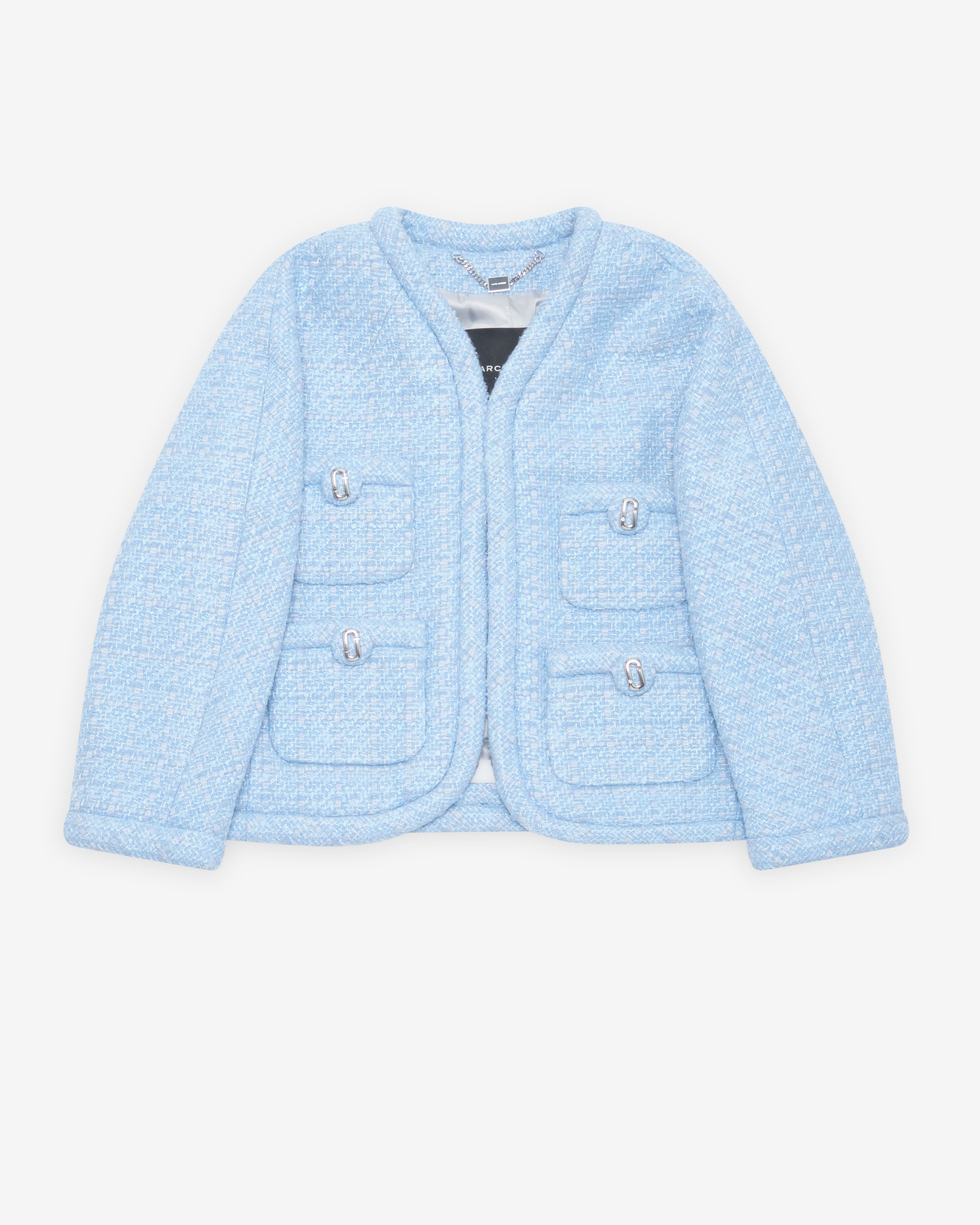 Marc Jacobs: Women's Pop J Marc Tweed Jacket (Blue Mist) | DSMNY E