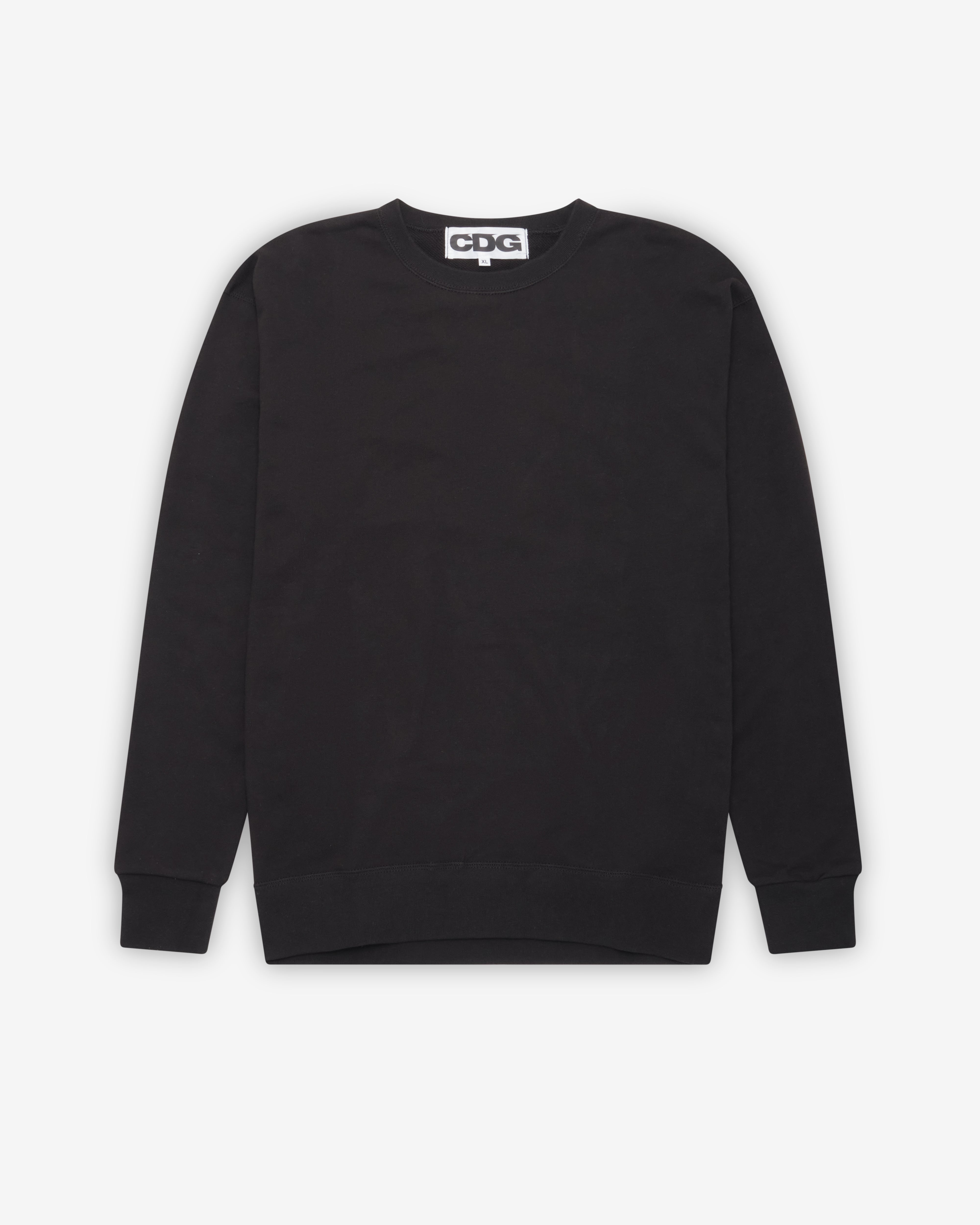 トップス COMME des GARCONS CREW NECK SWEATSHIRT CDG: Logo Crew Neck Sweatshirt (Black) | DSMNY E-SHOP