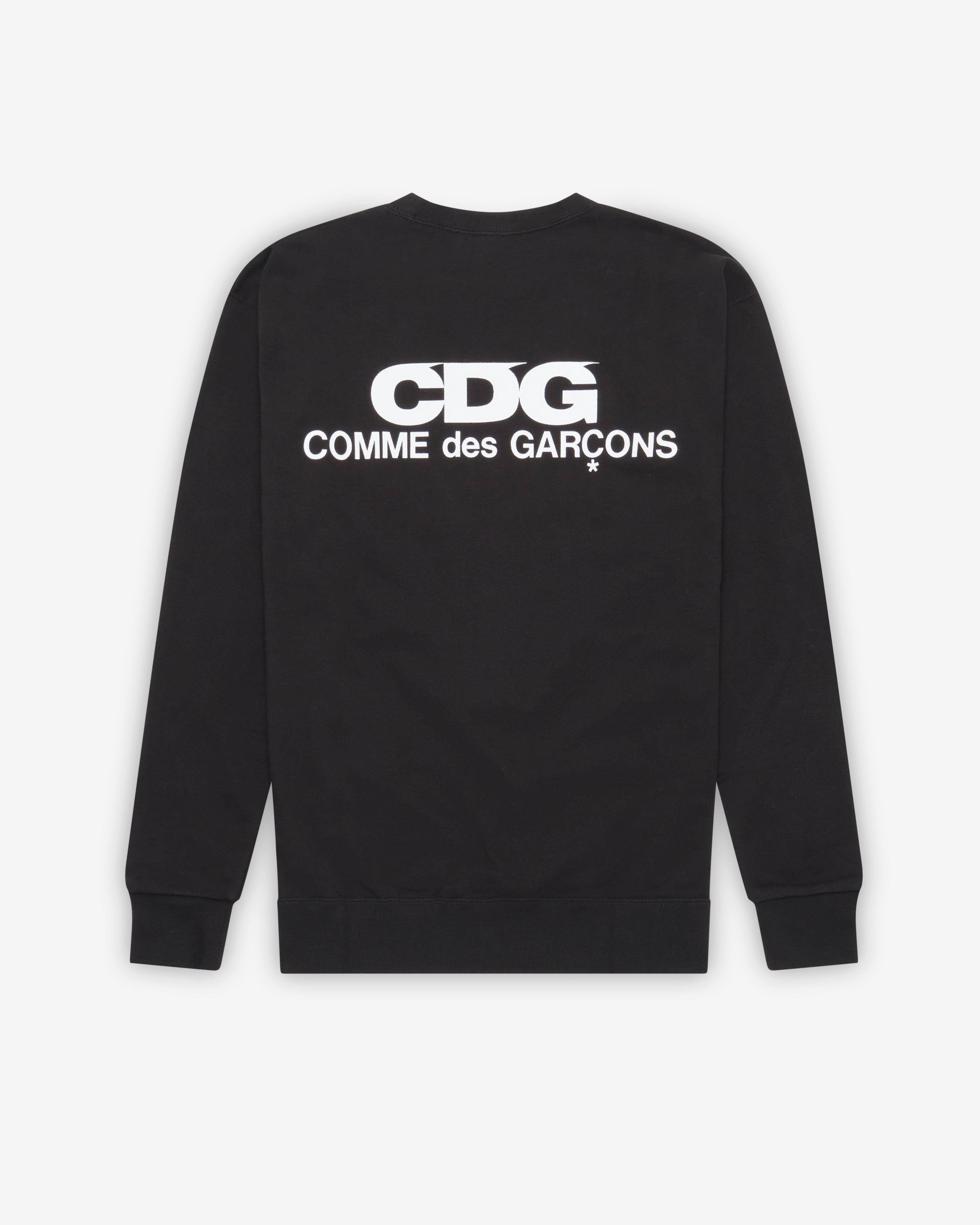 CDG: Logo Crew Neck Sweatshirt (Black) | DSMNY E-SHOP