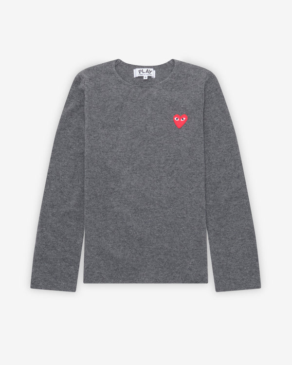 Play - Red Heart Crewneck Sweater - (Grey)